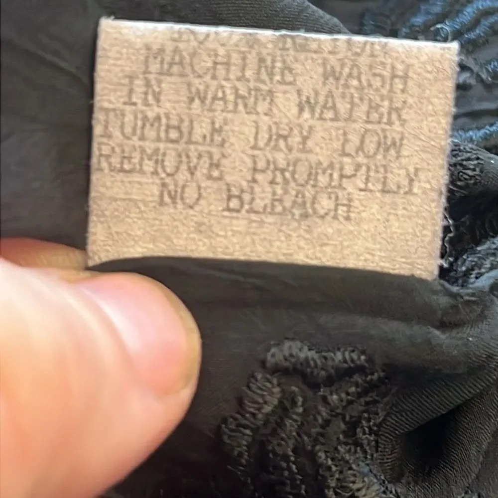 Johnny Was black button down shirt size medium - Picture 9 of 11